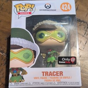 Funko Pop! Games Overwatch Tracer Vinyl Figure - Green and Gold